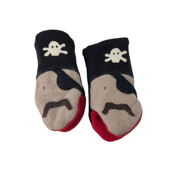 Cate and Levi Handmade in Canada Toddler Pirate Mittens Set Puppet Infant Baby - Picture 1 of 3